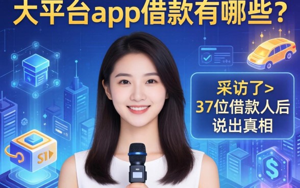 大平台app借款有哪些？我采访了37位借款人后说出真相