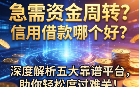 急需资金周转？信用借款哪个好？深度解析五大靠谱平台，助你轻松度过难关！