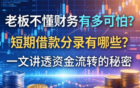 老板不懂财务有多可怕?短期借款分录有哪些?一文讲透资金流转的秘密