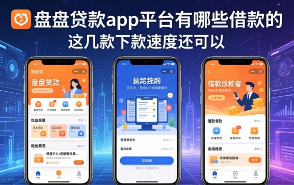 盘点贷款app平台有哪些可以借款的，这几款下款速度还可以