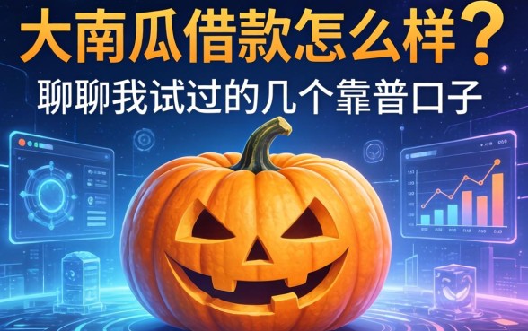 大南瓜借款怎么样？聊聊我试过的几个靠谱口子