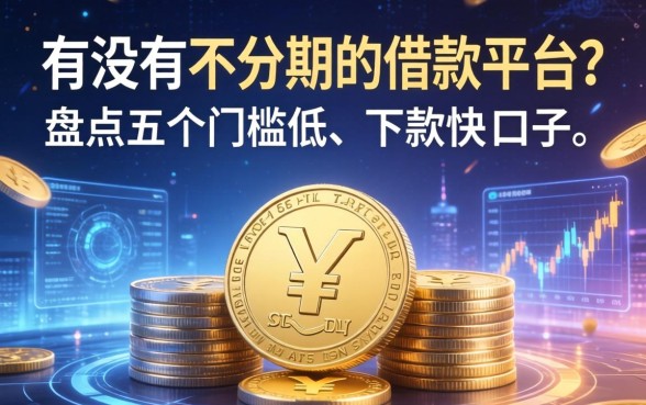 有没有不分期的借款平台?盘点五个门槛低、下款快的口子