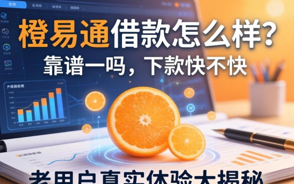 橙易通借款怎么样?靠谱吗?下款快不快?老用户真实体验大揭秘