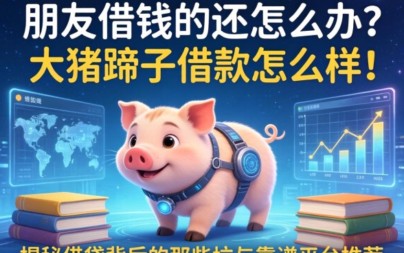 朋友借钱不还怎么办？大猪蹄子借款怎么样？揭秘借贷背后的那些坑与靠谱平台推荐
