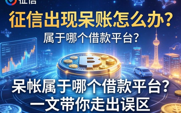 征信出现呆账怎么办？呆帐属于哪个借款平台？一文带你走出误区