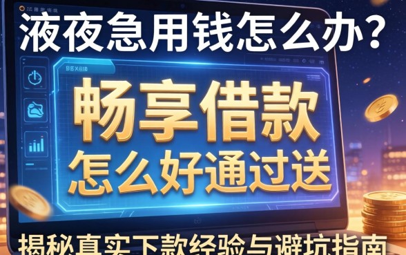 深夜急用钱怎么办?畅享借款怎么样好通过吗?揭秘真实下款经验与避坑指南