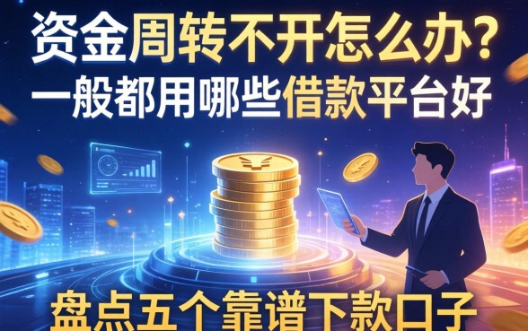 资金周转不开怎么办？一般都用哪些借款平台好？盘点五个靠谱下款口子