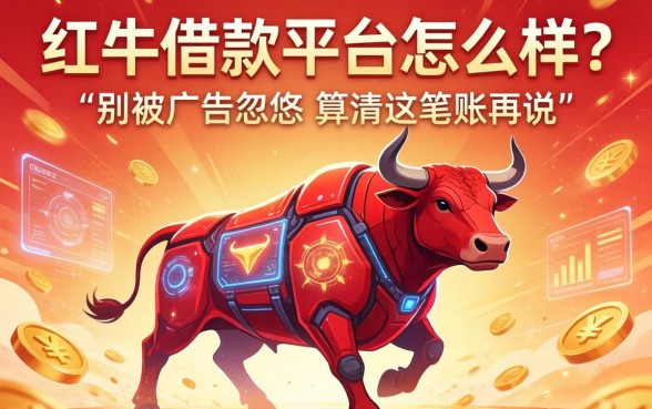 大红牛借款平台怎么样？别被广告忽悠，算清这笔账再说