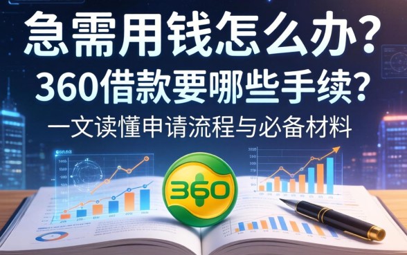 急需用钱怎么办？360借款要哪些手续？一文读懂申请流程与必备材料