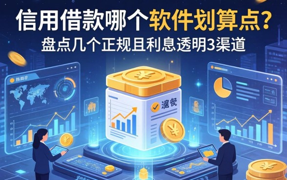 信用借款哪个软件划算点？盘点几个正规且利息透明的渠道
