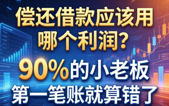 偿还借款应该用哪个利润？90%的小老板第一笔账就算错了