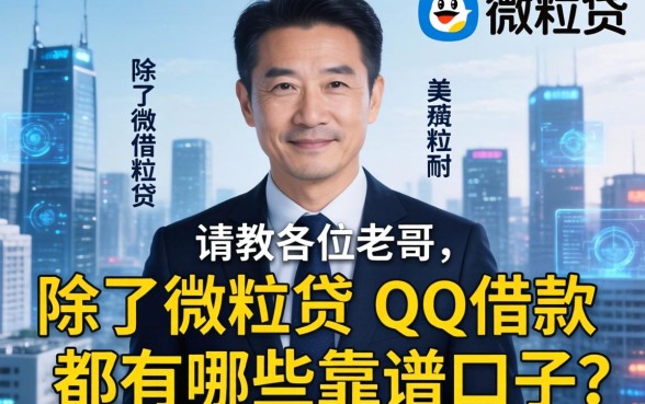 请教各位老哥,除了微粒贷,QQ借款都有哪些靠谱口子?