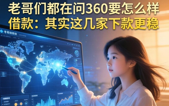 老哥们都在问360要怎么样借款，其实这几家下款更稳