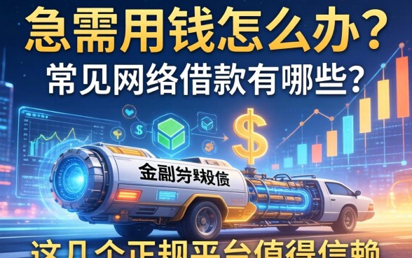 急需用钱怎么办？常见网络借款有哪些？这几个正规平台值得信赖