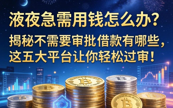 深夜急需用钱怎么办？揭秘不需要审批的借款有哪些，这五大平台让你轻松过审！
