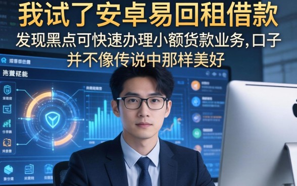 我试了安卓易回租借款,发现黑户可快速办理小额贷款业务的口子并不像传说中那样美好