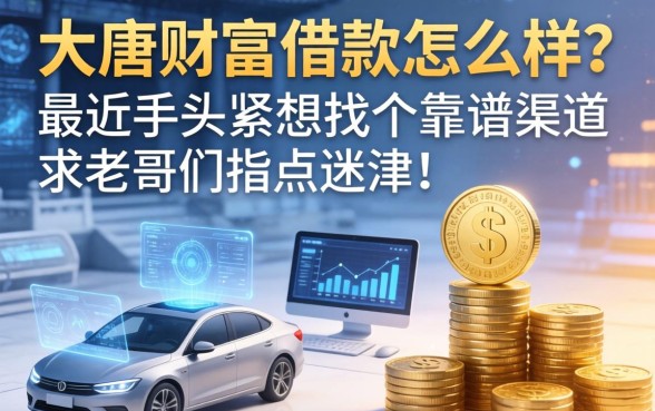 大唐财富借款怎么样？最近手头紧想找个靠谱渠道，求老哥们指点迷津！