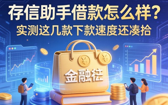 存信助手借款怎么样？实测这几款下款速度还凑合