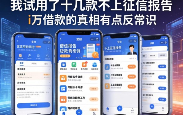 我试用了十几款不上征信报告的贷款软件，发现i万借款的真相有点反常识