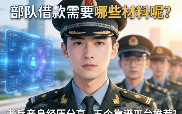 部队借款需要哪些材料呢?老兵亲身经历分享及五个靠谱平台推荐