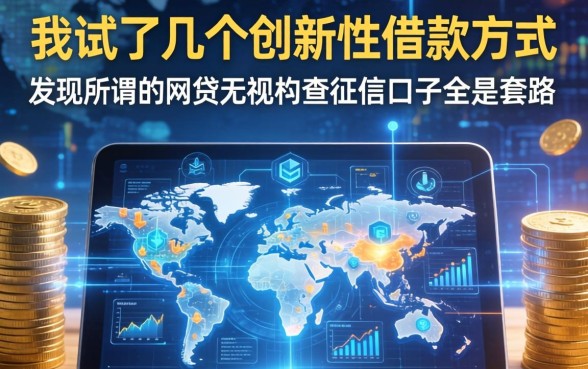 我试了几个创新性借款方式，发现所谓的网贷无视不查征信口子全是套路