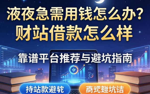 深夜急需用钱怎么办？财站借款怎么样？靠谱平台推荐与避坑指南