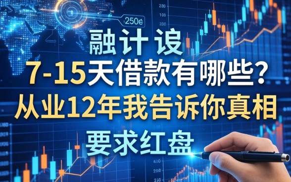 7-15天的借款有哪些？从业12年我告诉你真相