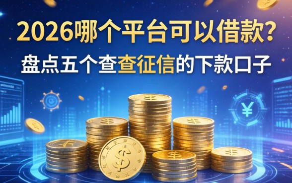 2026哪个平台可以借款？盘点五个不查征信的下款口子