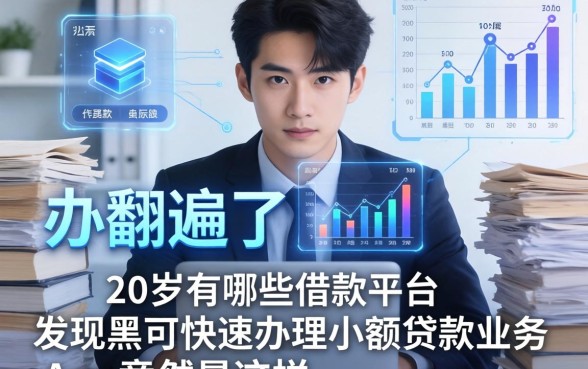 我翻遍了20岁有哪些借款平台，发现黑户可快速办理小额贷款业务的app竟然是这样