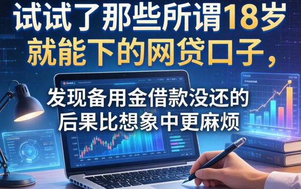 我试了那些所谓18岁就能下的网贷口子,发现备用金借款没还的后果比想象中更麻烦