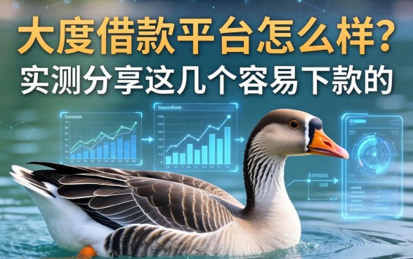 大鹅度借款平台怎么样？实测分享这几个容易下款的