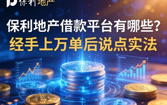 保利地产借款平台有哪些？我经手上万单后说点实话
