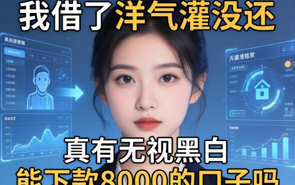 我借了洋气灌没还，真有无视黑白能下款8000的口子吗