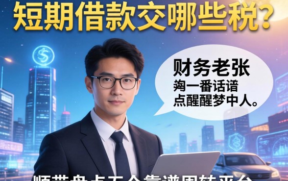 短期借款交哪些税？财务老张的一番话点醒梦中人，顺带盘点五个靠谱周转平台