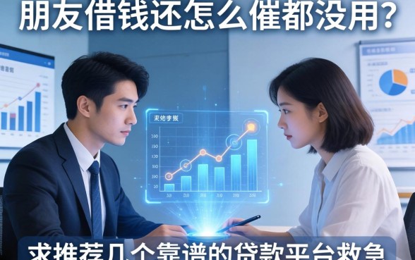 朋友借钱不还怎么催都没用？求推荐几个靠谱的贷款平台救急