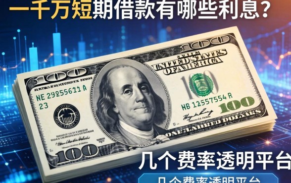 一千块短期借款有哪些利息？整理了几个费率透明的平台