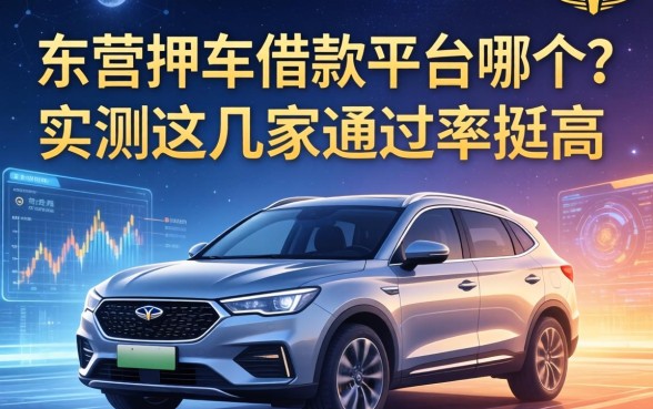 东营押车借款平台是哪个？实测这几家通过率挺高