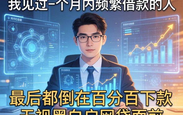 我见过一个月内频繁借款的人，最后都倒在百分百下款无视黑白户网贷面前