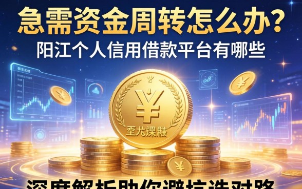 急需资金周转怎么办？阳江个人信用借款平台有哪些？深度解析助你避坑选对路