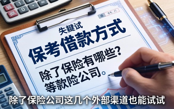 保单借款方式有哪些？除了保险公司这几个外部渠道也能试试