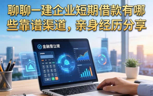 聊聊一建企业短期借款有哪些靠谱渠道,亲身经历分享