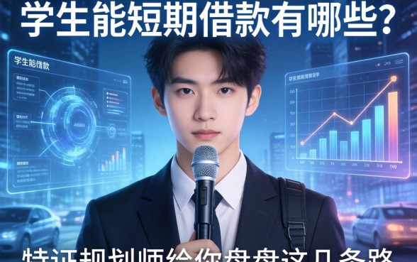 学生能短期借款有哪些？持证规划师给你盘盘这几条路