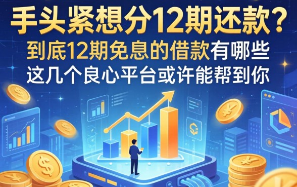 手头紧想分12期还款？到底12期免息的借款有哪些？这几个良心平台或许能帮到你