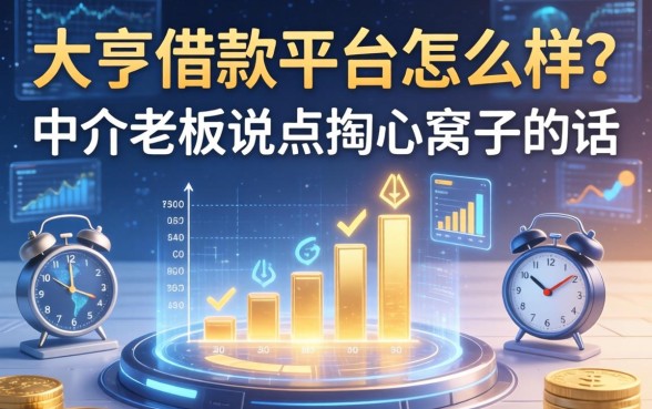 大亨借款平台怎么样？中介老板说点掏心窝子的话
