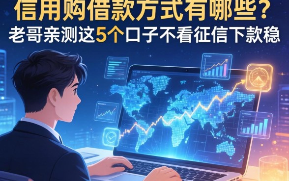 信用购借款方式有哪些？老哥亲测这5个口子不看征信下款稳