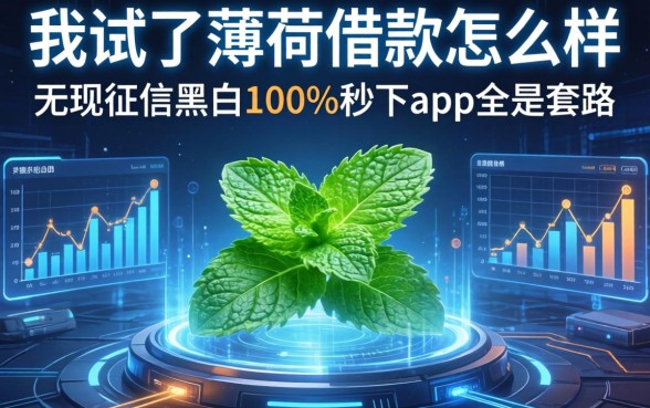 我试了薄荷借款怎么样,发现无视征信黑白100%秒下app全是套路