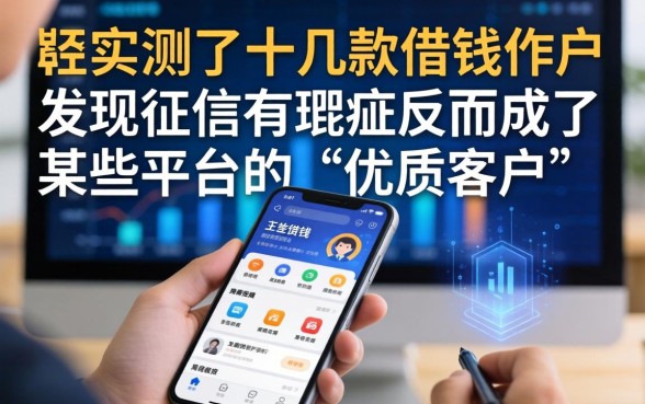 我实测了十几款借钱软件，发现征信有瑕疵反而成了某些平台的“优质客户”