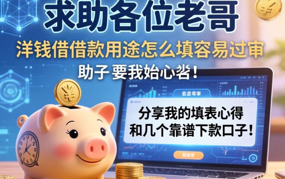 求助各位老哥,洋钱罐借款用途怎么填容易过审?分享我的填表心得和几个靠谱下款口子!