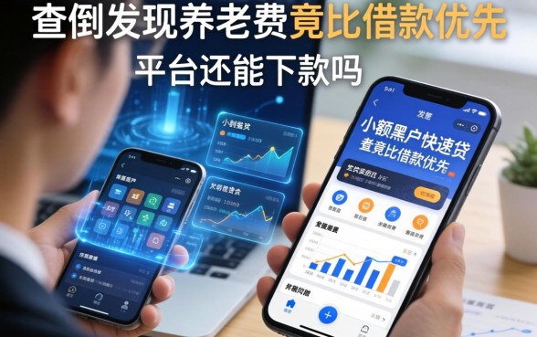 我查完发现养老费竟比借款优先，手机小额黑户快速贷款平台还能下款吗
