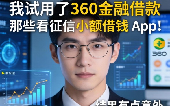 我试用了360金融借款和那些不看征信小额借钱的app,结果有点意外